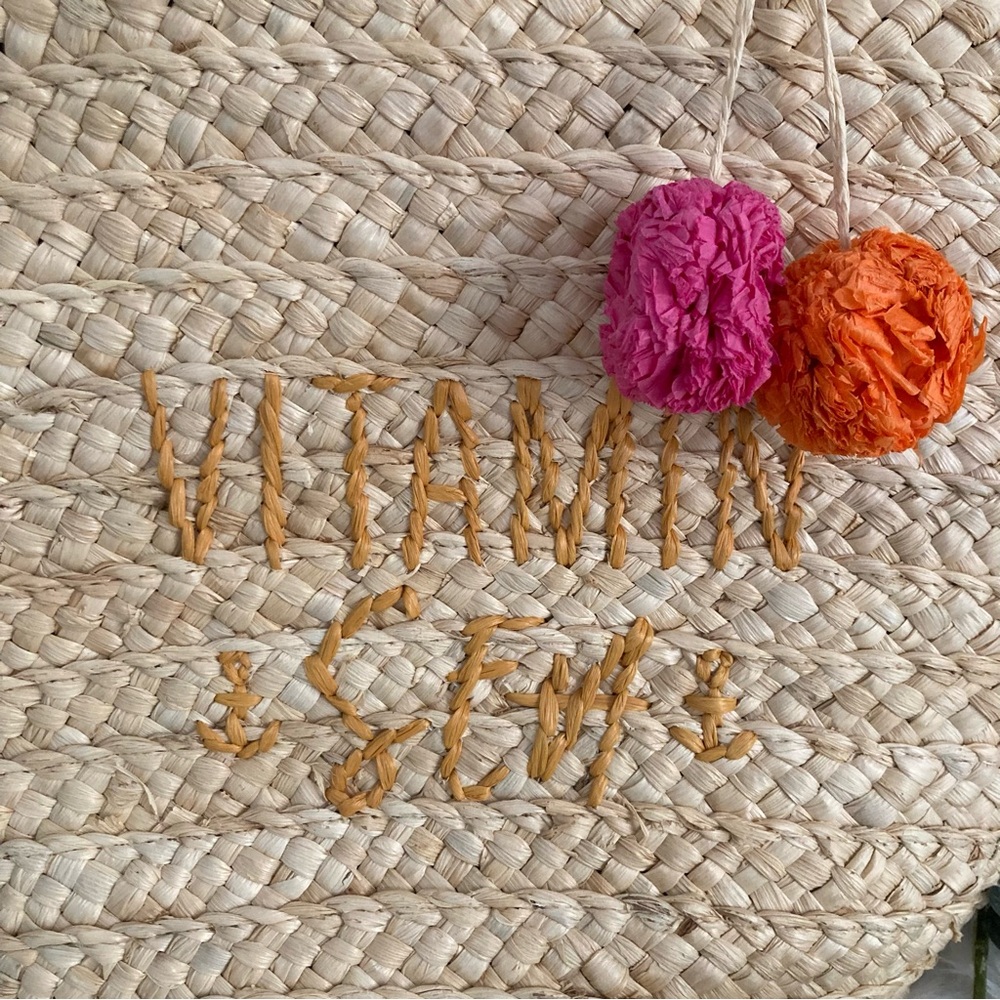 MIMI PREMIUM COLLECTION VITAMIN SEA STRAW INSULATED/COOLER BAG WITH TASS… - Picture 2 of 10